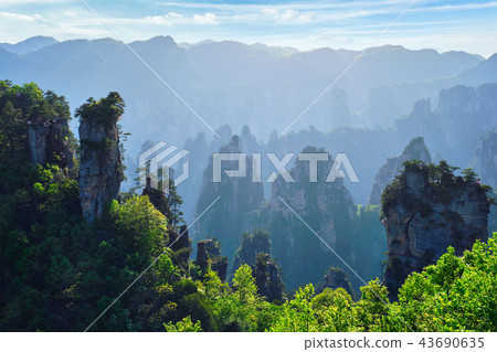 Zhangjiajie mountains, China Zhangjiajie mountains, China 43690635