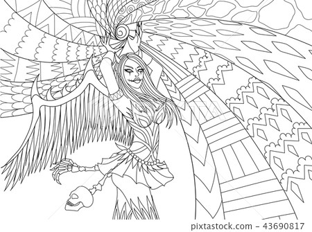 Halloween girl 43690817