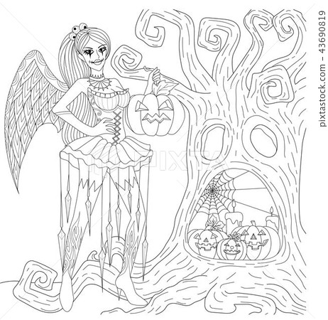 scary girl scary girl 43690819