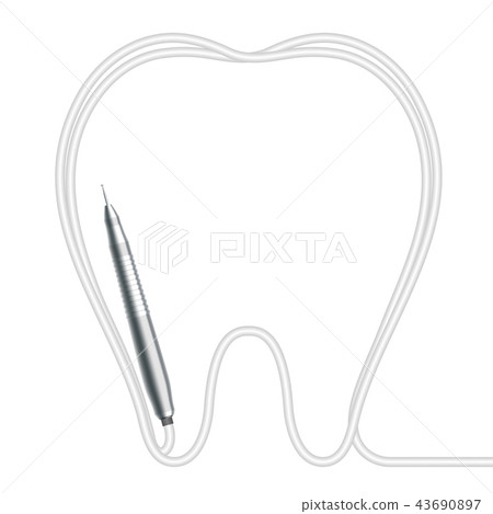 Dental handpieces instrument and tooth shape frame 43690897