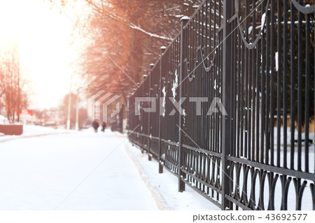 fence with the sun peaks 43692577