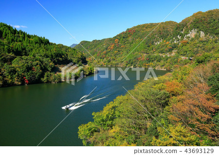 Oita Prefecture Fall Kuramakei Dam Kuramakei Aqua Park 43693129