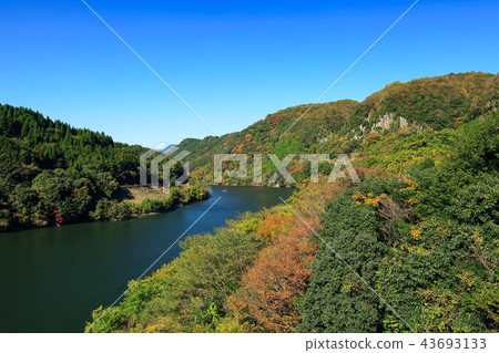 大分縣秋天Kuramakei水壩Kuramakei水上公園 43693133