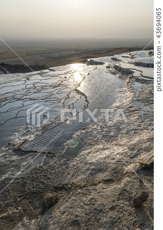 Natural stone ponds in Pamukkale, Turkey Natural stone ponds in Pamukkale, Turkey 43694065