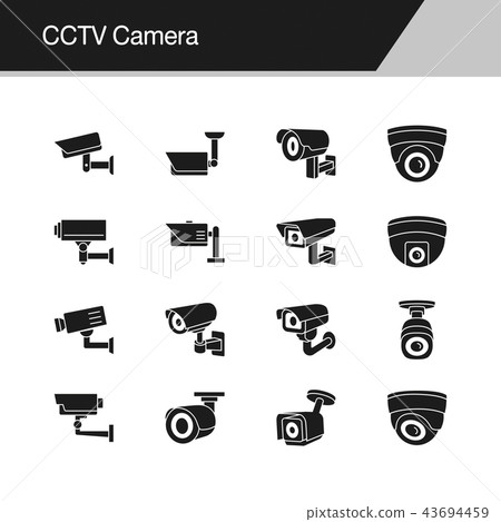 CCTV Camera icons.  43694459