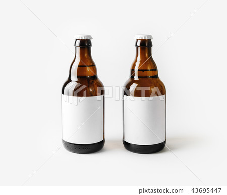 Two beer bottles Two beer bottles 43695447