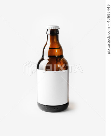 Beer bottle, blank label Beer bottle, blank label 43695449
