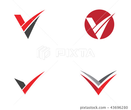 V Letter Logo Template vector 43696280