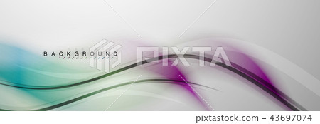 Smooth blur wave background 43697074