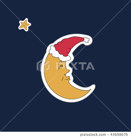Christmas moon. Christmas moon. 43698676