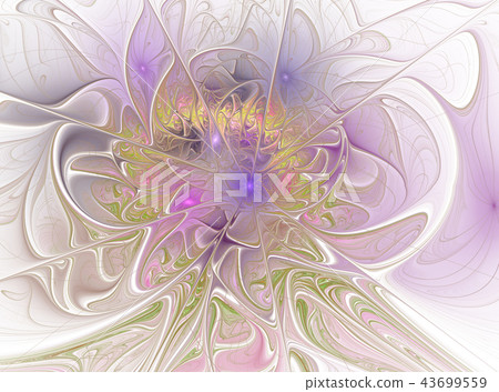 Beautiful fractal floral art 43699559