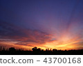 Beautiful  dramatic twilight sunset Landscape 43700168