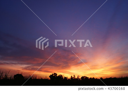 Beautiful dramatic twilight sunset Landscape Beautiful dramatic twilight sunset Landscape 43700168