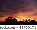 Beautiful  dramatic twilight sunset Landscape 43700171