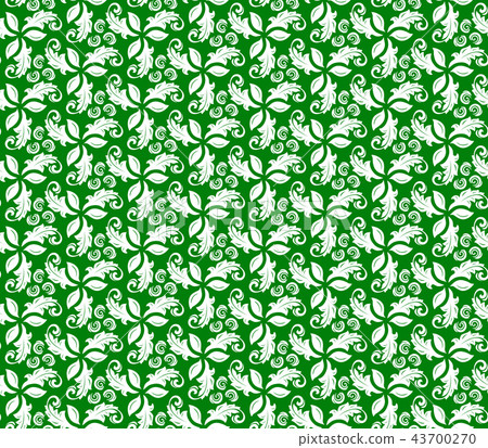 Floral Fine Seamless Vector Pattern 43700270