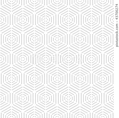 Modern Vector Seamless Dotted Pattern 43700274