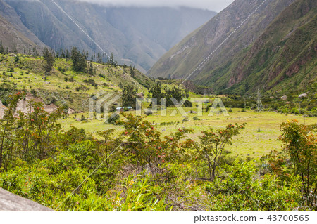 Humanity on the heart of the Andes mountains. 43700565
