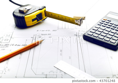 plan - drawing on the table plan - drawing on the table 43701248