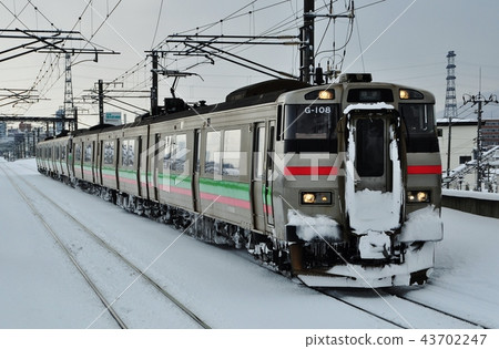 過境列車(系列731)進入Inashikoen站 過境列車(系列731)進入Inashikoen站 43702247
