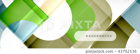 Color square shapes, geometric modern abstract background 43702536