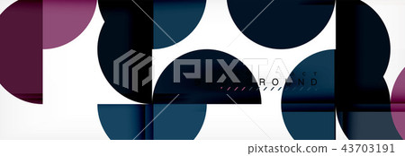 Circle modern geometrical abstract background illustration Circle modern geometrical abstract background illustration 43703191