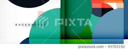 Modern geometrical abstract background - circles. Business or technology presentation design Modern geometrical abstract background - circles. Business or technology presentation design 43703192