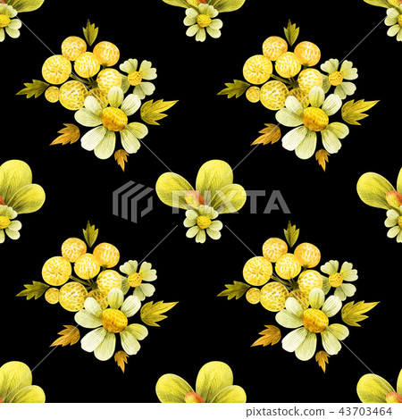 Seamless pattern from wild plants Seamless pattern from wild plants 43703464