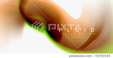 Fluid flowing wave abstract background Fluid flowing wave abstract background 43703595