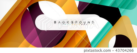 Geometric background, circles and triangles shapes banner. Illustration for business brochure or Geometric background, circles and triangles shapes banner. Illustration for business brochure or 43704266