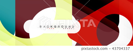 Abstract geometric background. Modern overlapping triangles. Unusual color shapes for your message 43704337