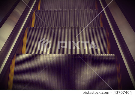 abstract escalator in shopping mall abstract escalator in shopping mall 43707404