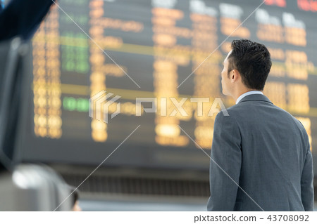 機場商人商務旅行 43708092