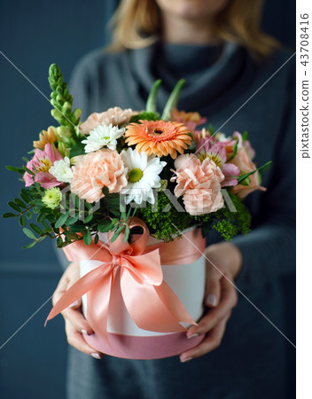nice bouquet in the hands nice bouquet in the hands 43708416