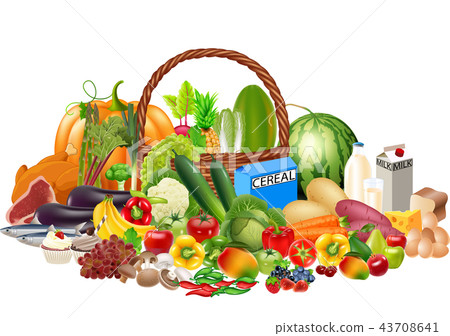 healthy food cartoon images