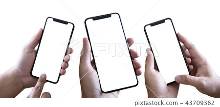 Close up man hands using smart phone Technology Close up man hands using smart phone Technology 43709362
