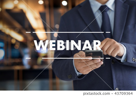 WEBINAR man hand on table Business, coffee, WEBINAR man hand on table Business, coffee, 43709364