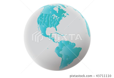 Earth America State Gray Blue 3 43711110