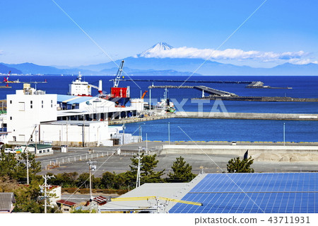 富士山，位於靜岡縣御前崎市，御前崎港 43711931