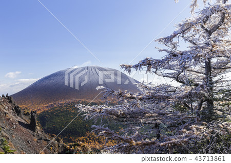 降雪和冰的淺間山 43713861