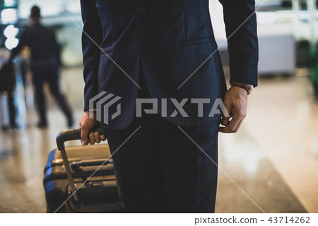 business man, a suitcase, suit case 43714262