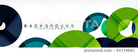 Colorful rings on grey background, modern geometric pattern design. Vector business or technology Colorful rings on grey background, modern geometric pattern design. Vector business or technology 43714601
