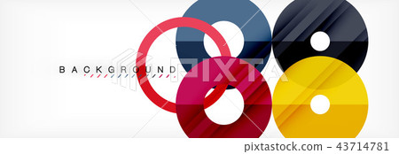 Geomtric modern backgrounds, rings abstract template 43714781