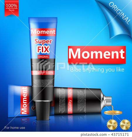 Super or moment glue tube realistic  43715171