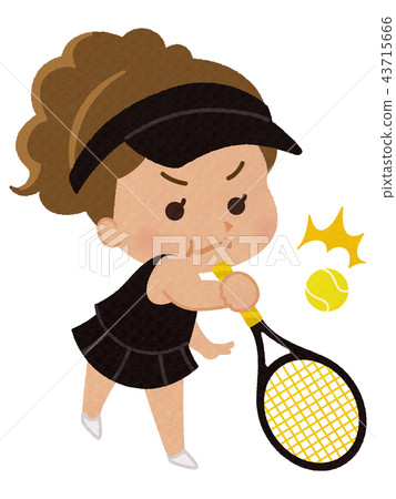 Tennis player woman 43715666