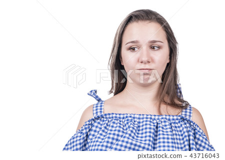 Woman pursed her lips 43716043