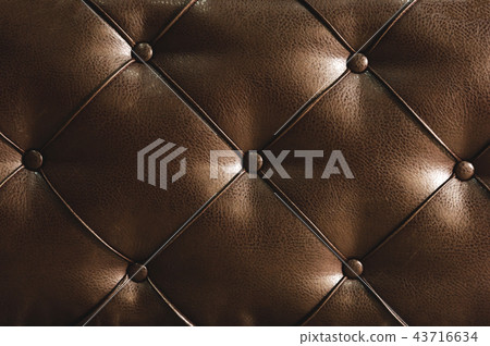 Surface of a rhombic split skin with buttons on the back of the bed. Rhombic patterns of bulk skin 43716634