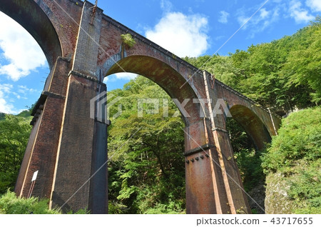 Blue ice and summer sky 43717655