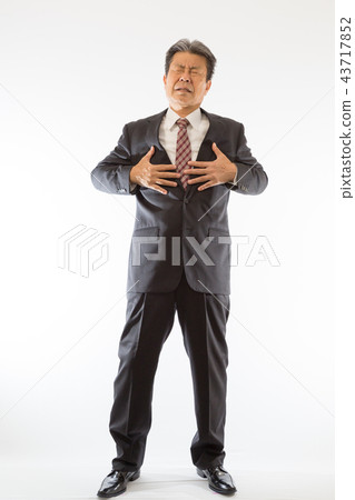 Business man with knee pain Business man with knee pain 43717852