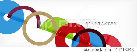 Geomtric modern backgrounds, rings abstract template 43718348