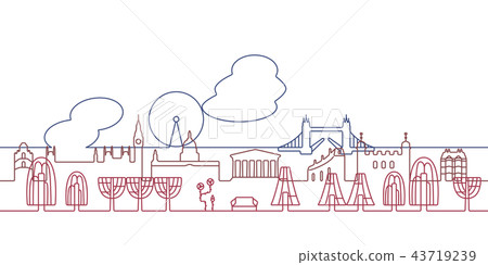 City line drawing london - Stock Illustration [43719239] - PIXTA